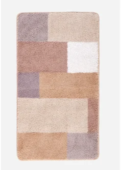 Tapis de bain tufté aux couleurs pastel