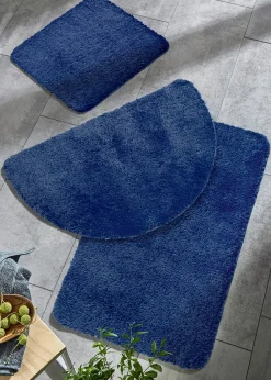 Tapis de bain tufté uni et haut