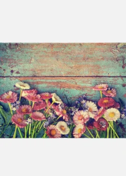 Tapis de protection motif floral