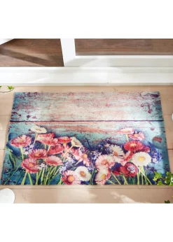 Tapis de protection motif floral