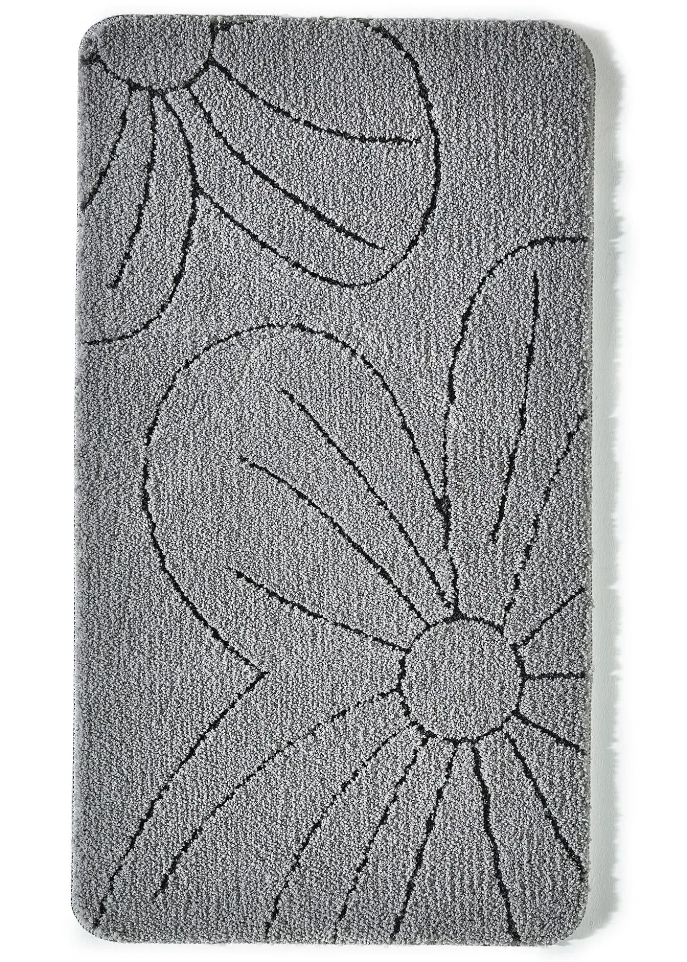 Tapis de salle de bain tufté avec motif en relief