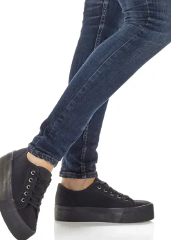 Tennis en toile à plateforme