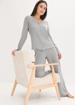 Tenue d’intérieur en jersey pointelle