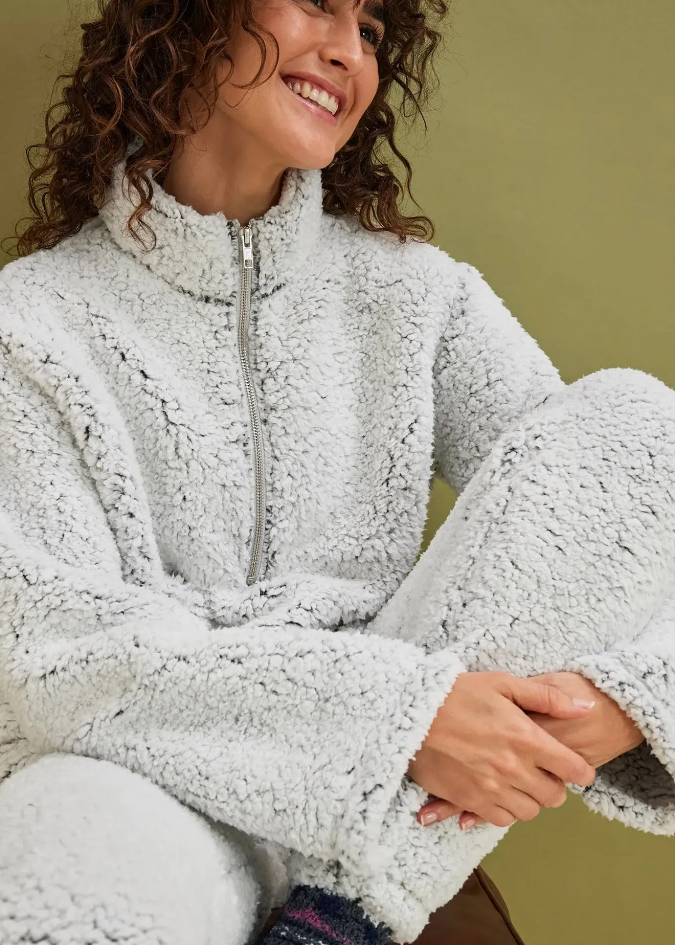 Tenue d'intérieur en polaire peluche