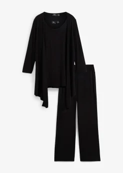 Tenue d’intérieur (ens. 3 pces) en viscose majoritaire