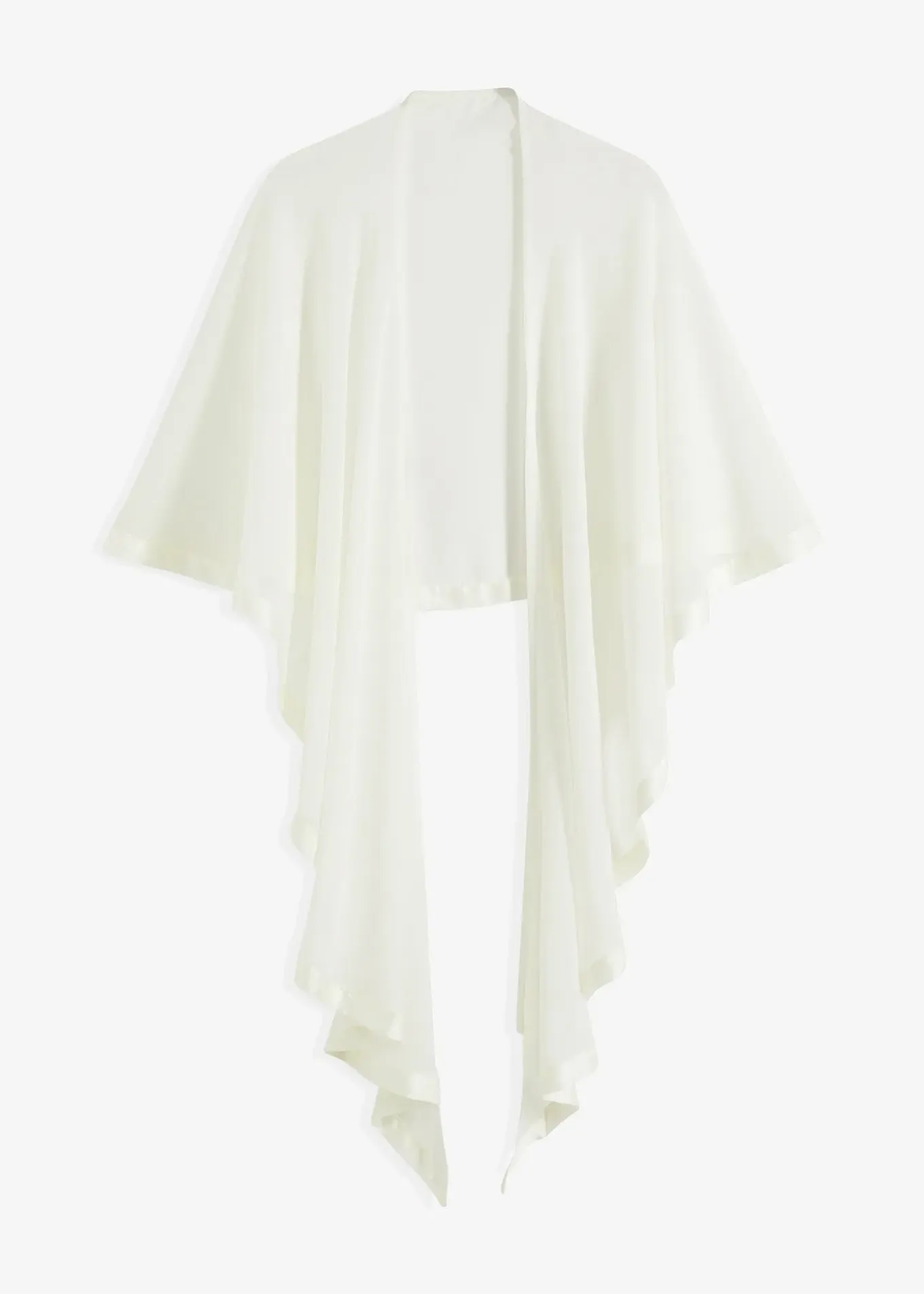 Étole avec bordure en satin