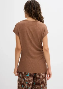 Top à base asymétrique en crêpe léger