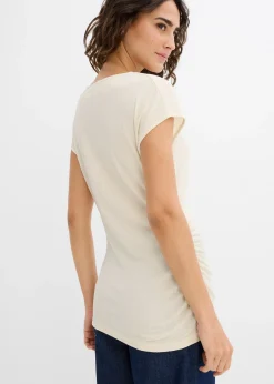 Top à base asymétrique en crêpe léger