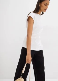 Top à base asymétrique en matière néoprène confortable