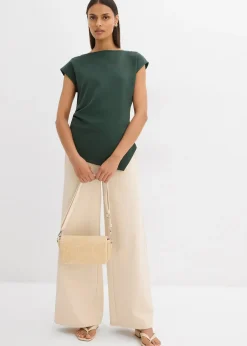 Top à base asymétrique en matière néoprène confortable