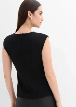 Top à boucle décorative en crêpe