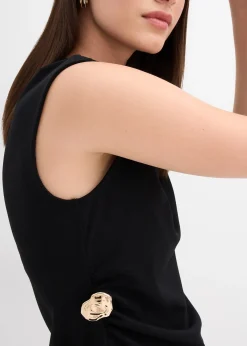 Top à boucle décorative en crêpe