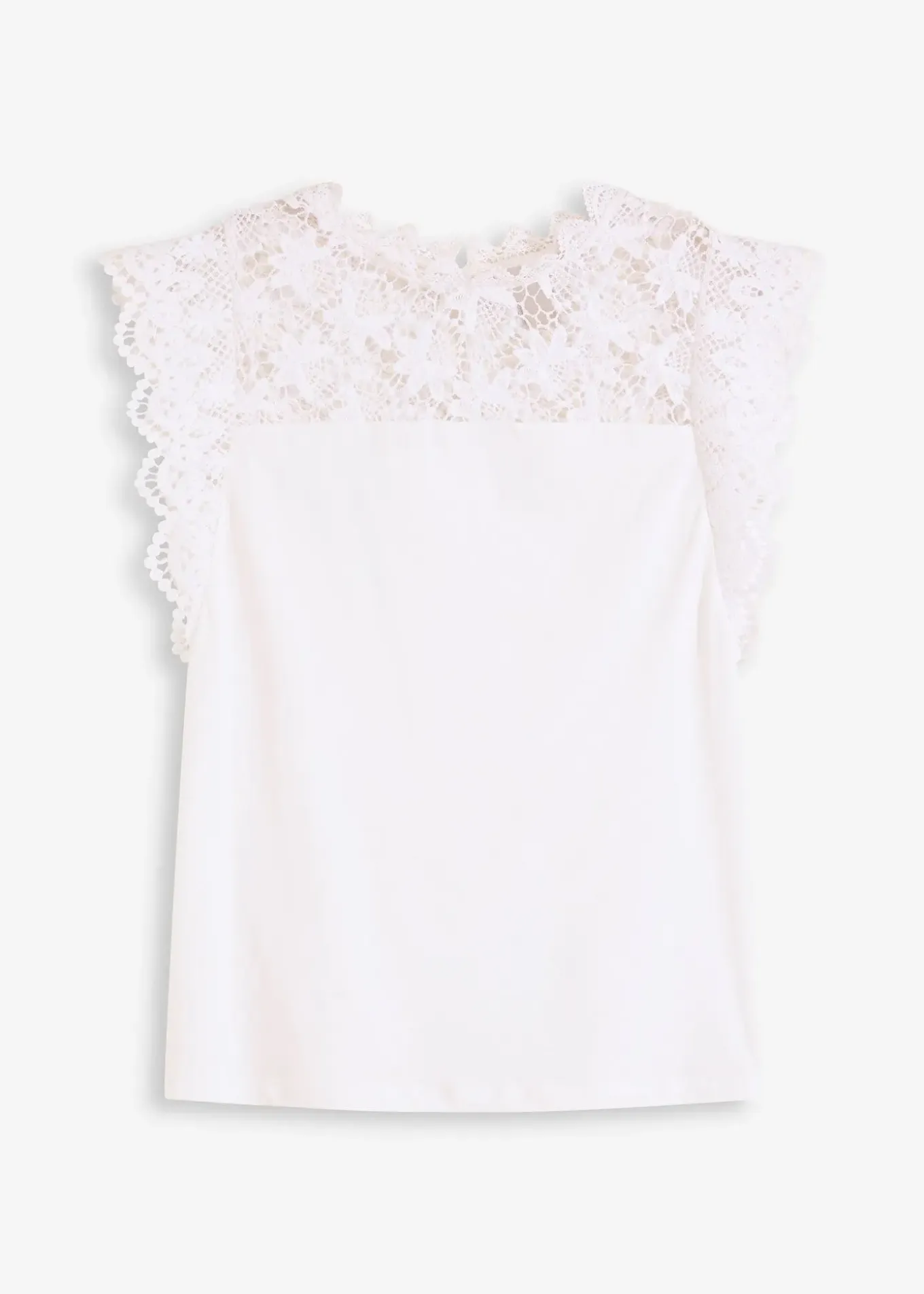 Top à empiècement dentelle
