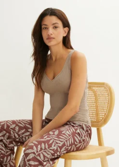 Top à encolure cœur