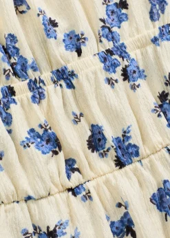 Top à fines bretelles en crêpe texturé