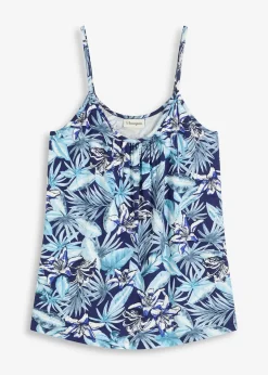 Top à fines bretelles en viscose extensible douce