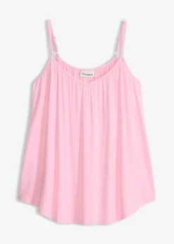 Top à fines bretelles en viscose fluide