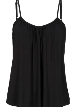 Top à fines bretelles en viscose fluide