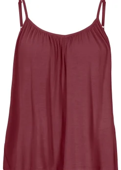 Top à fines bretelles en viscose fluide