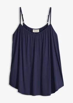 Top à fines bretelles en viscose fluide