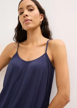 Top à fines bretelles en viscose fluide