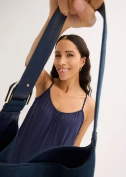 Top à fines bretelles en viscose fluide