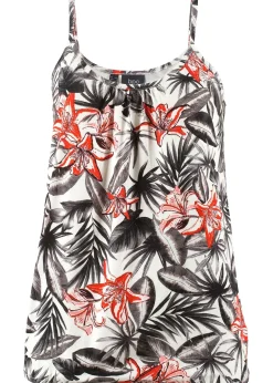 Top à fines bretelles en viscose extensible douce