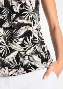 Top à fines bretelles en viscose extensible douce