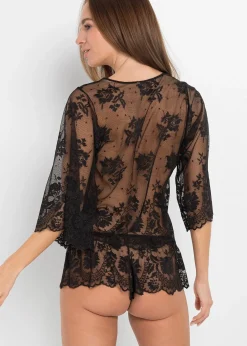 Top à manches longues + shorty (Ens. 2 pces.)