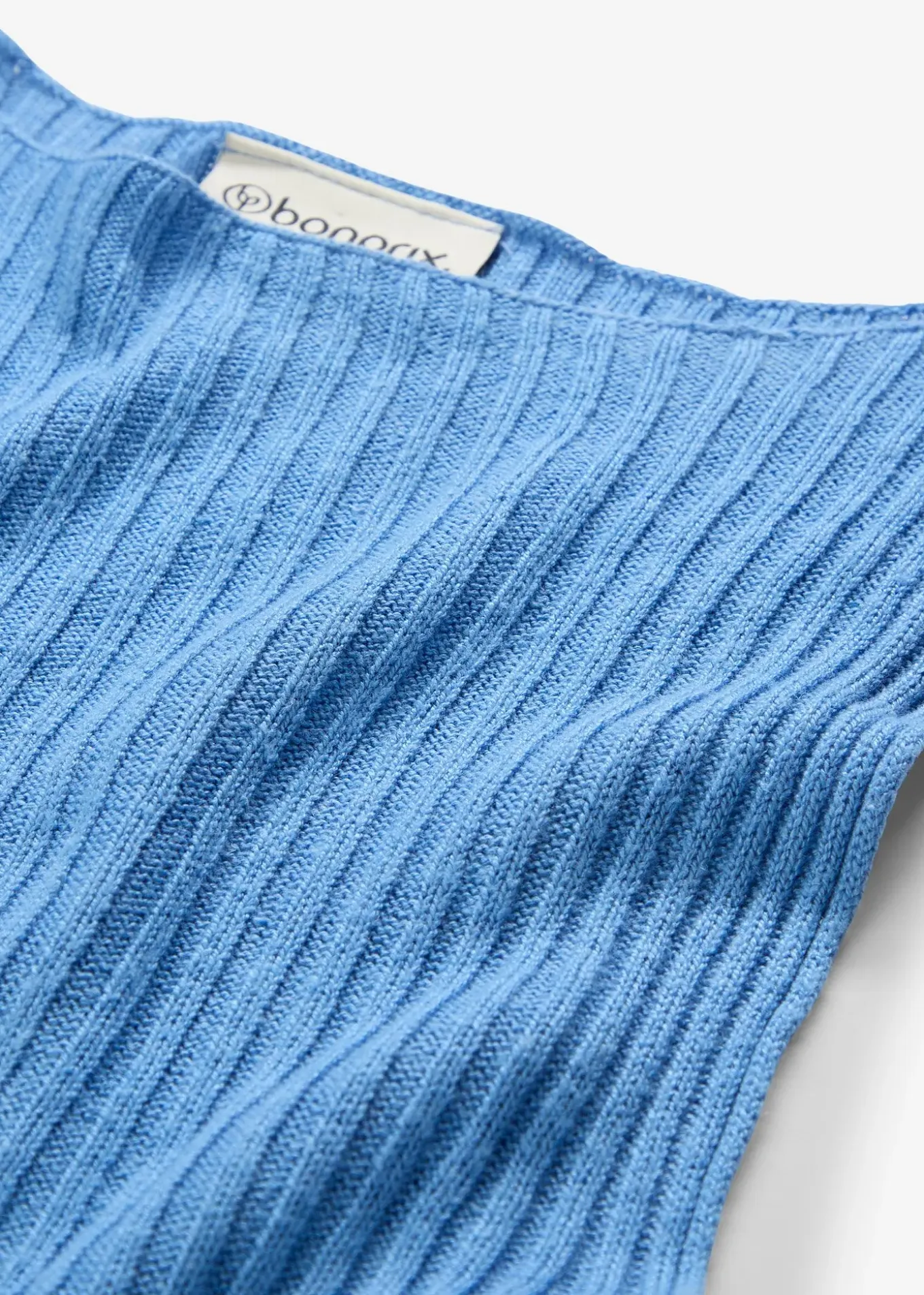 Top ajusté en maille de viscose mélangée