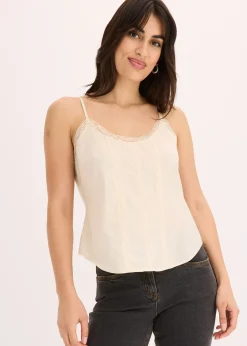 Top avec broderies anglaises 100% coton