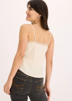 Top avec broderies anglaises 100% coton