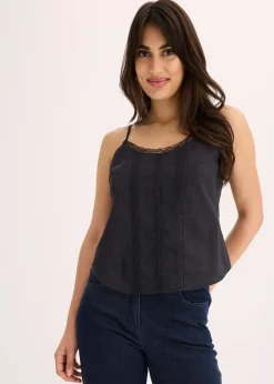 Top avec broderies anglaises 100% coton