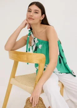 Top blouse asymétrique