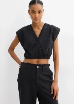 Top blouse raccourci