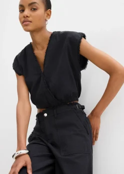 Top blouse raccourci