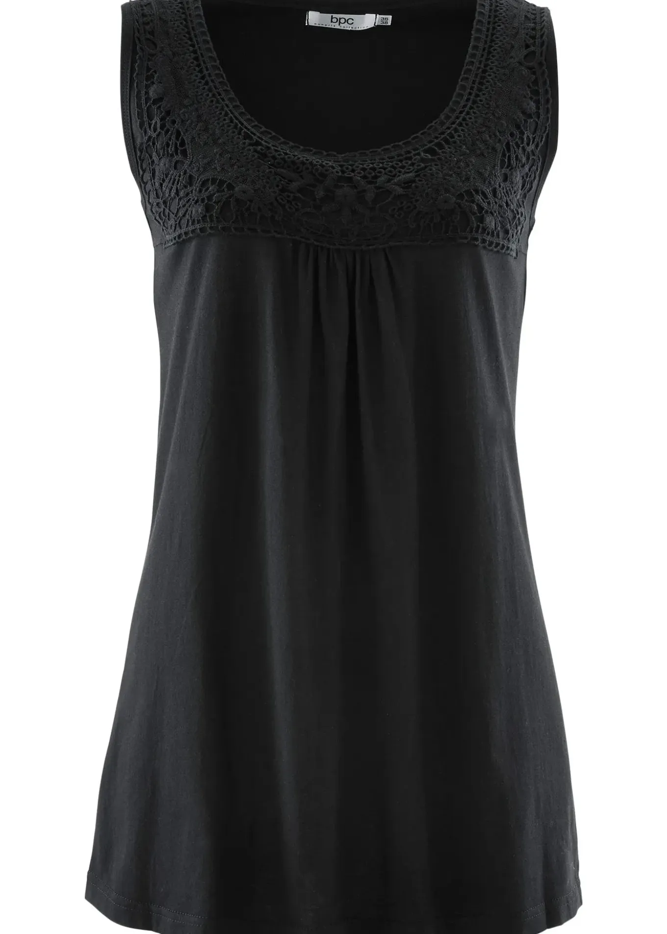 Top coton à dentelle