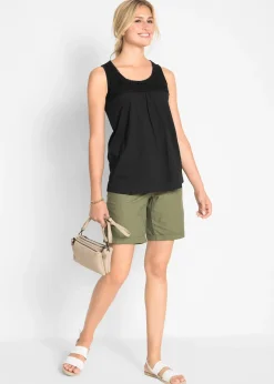 Top coton à dentelle