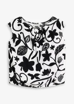 Top court sans manches en viscose fluide