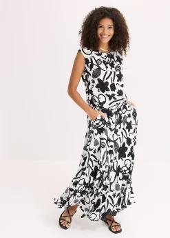 Top court sans manches en viscose fluide