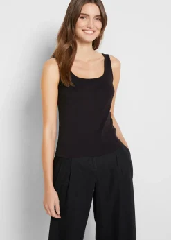 Top côtelé 100% coton