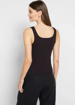 Top côtelé 100% coton