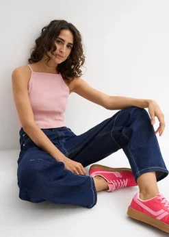 Top côtelé 100% coton