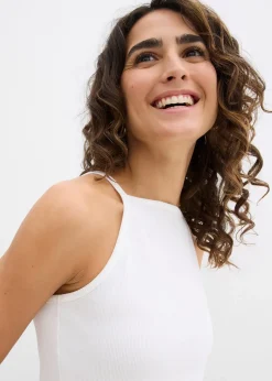 Top côtelé 100% coton