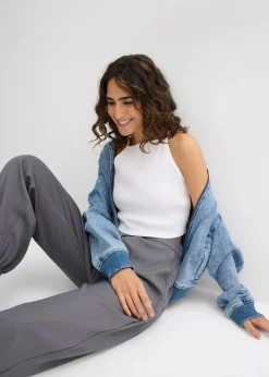 Top côtelé 100% coton