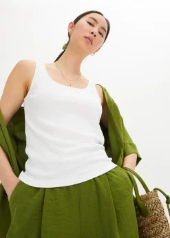 Top côtelé 100% coton