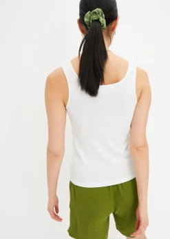 Top côtelé 100% coton