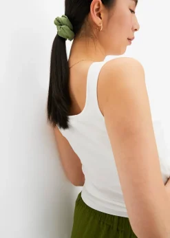 Top côtelé 100% coton