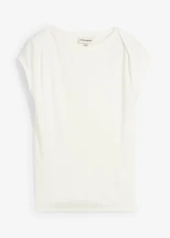 Top côtelé doux en modal mélangé