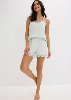 Top de pyjama en coton et viscose